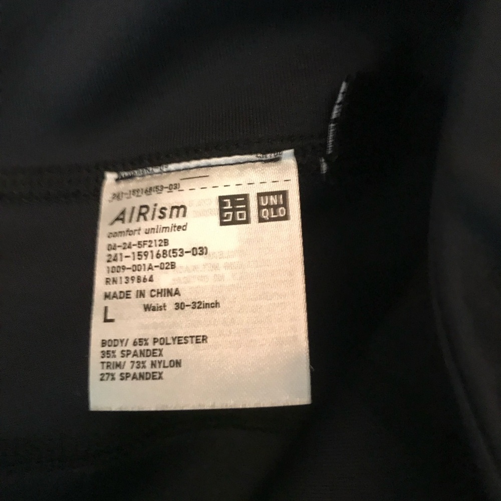 Uniqlo AIRism Black Leggings - Picture 3 of 3
